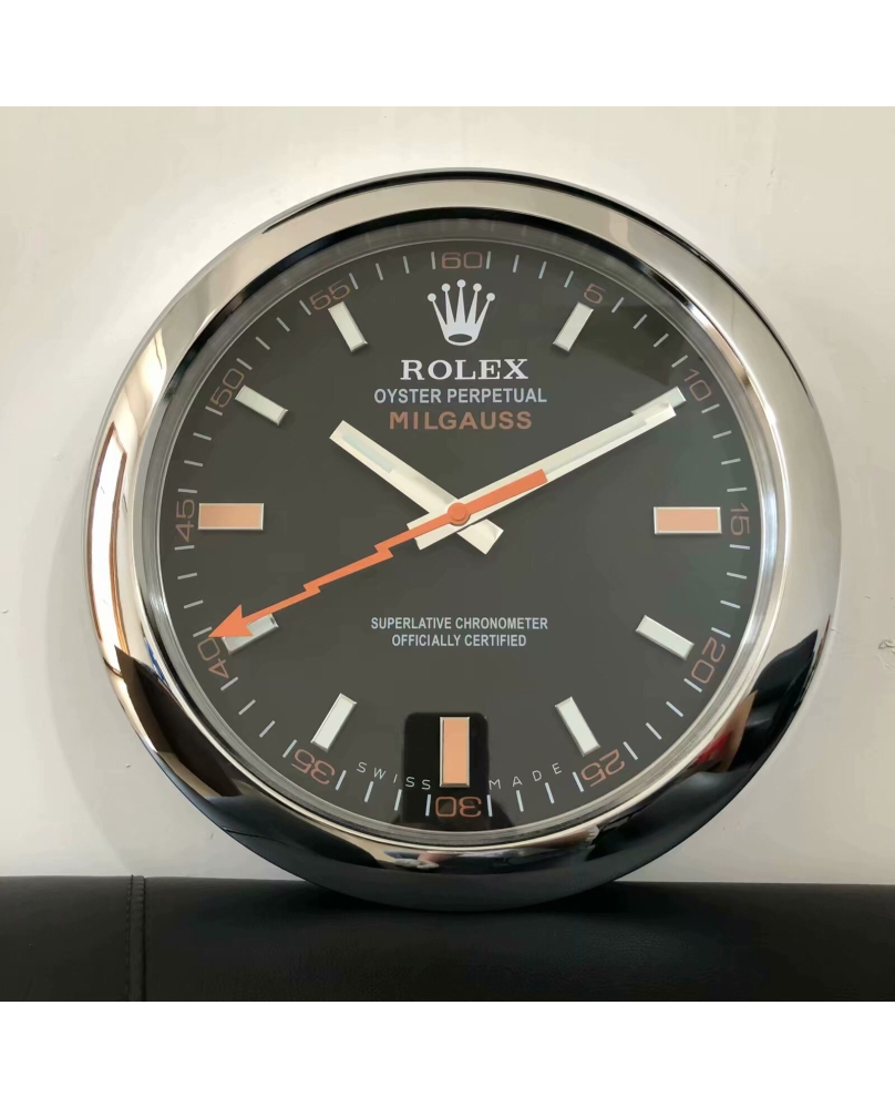 Rolex Milgauss - Argent, Noir et Orange