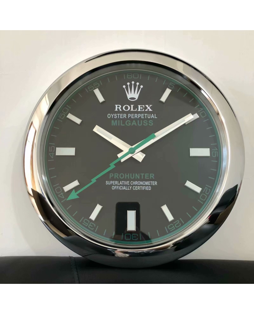 Rolex Milgauss - Argent, Noir et Verte